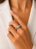 Anel Fluted Diamond Prata