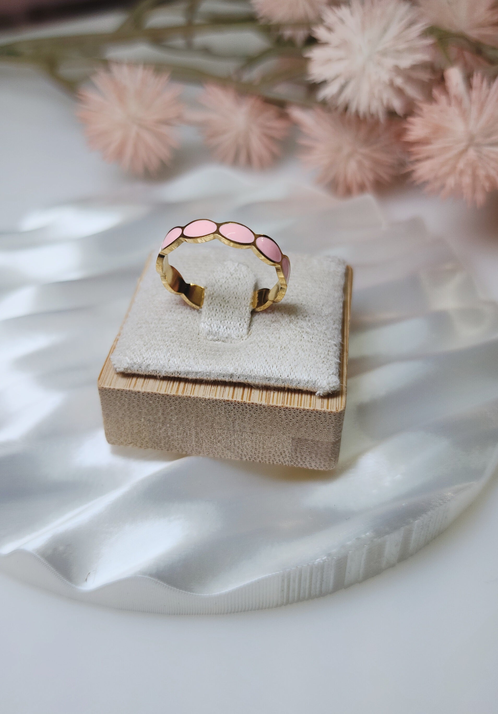 Anel Pink Anamel Oval