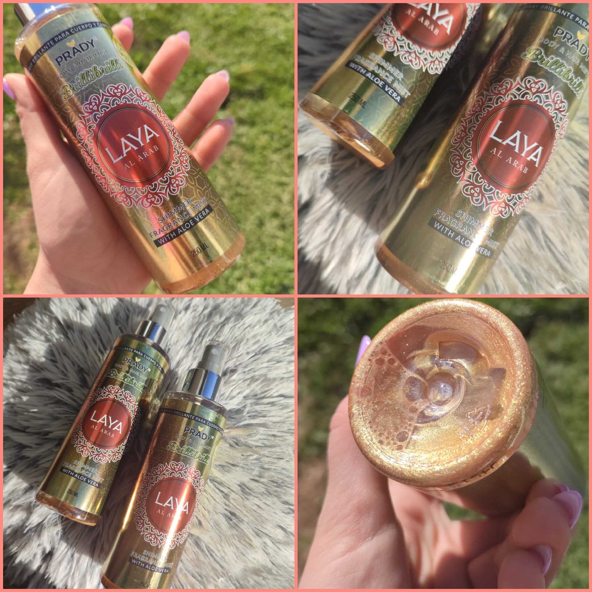 Body Splash Prady Laya brilho
