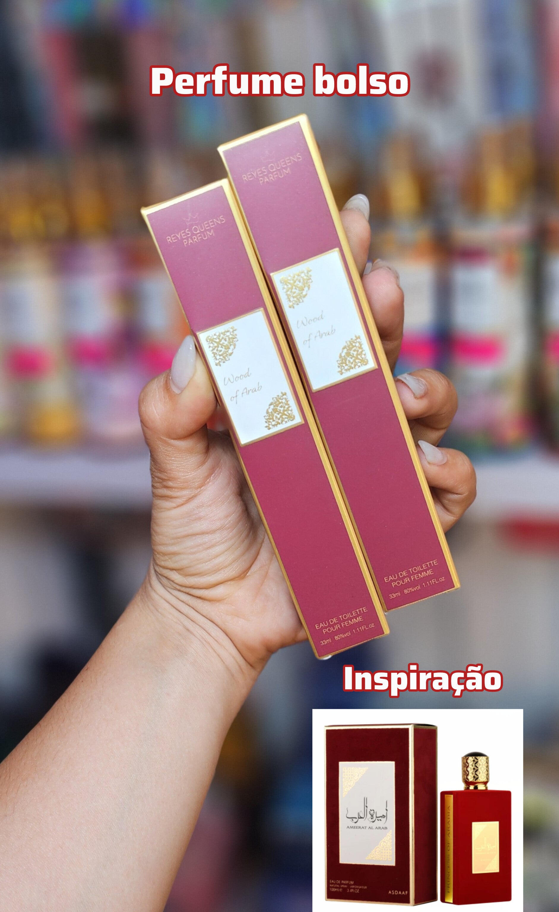 Perfume Bolso Reyes Queens Wood al arabe