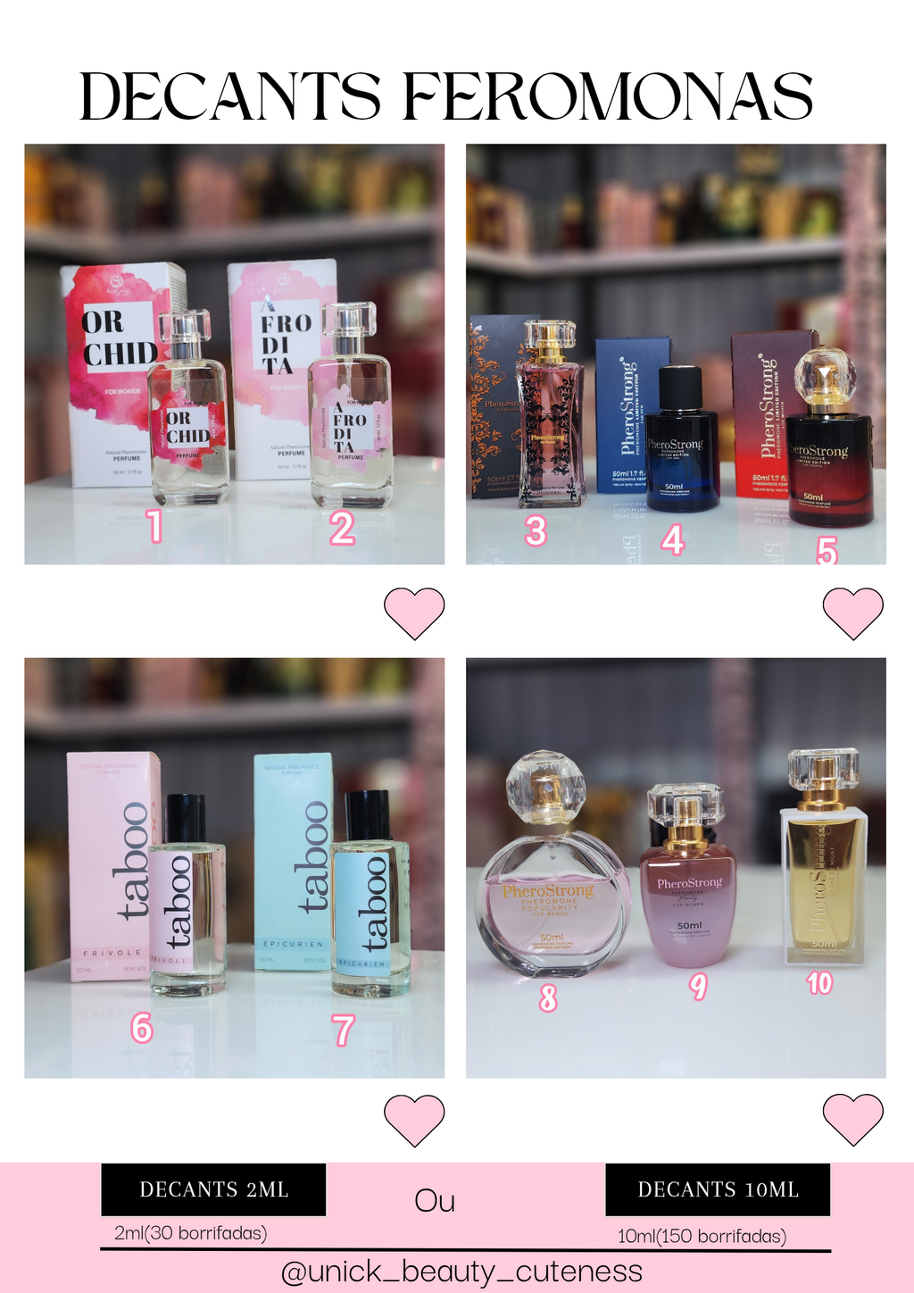 Decantes Perfumes Feromonas 2ml