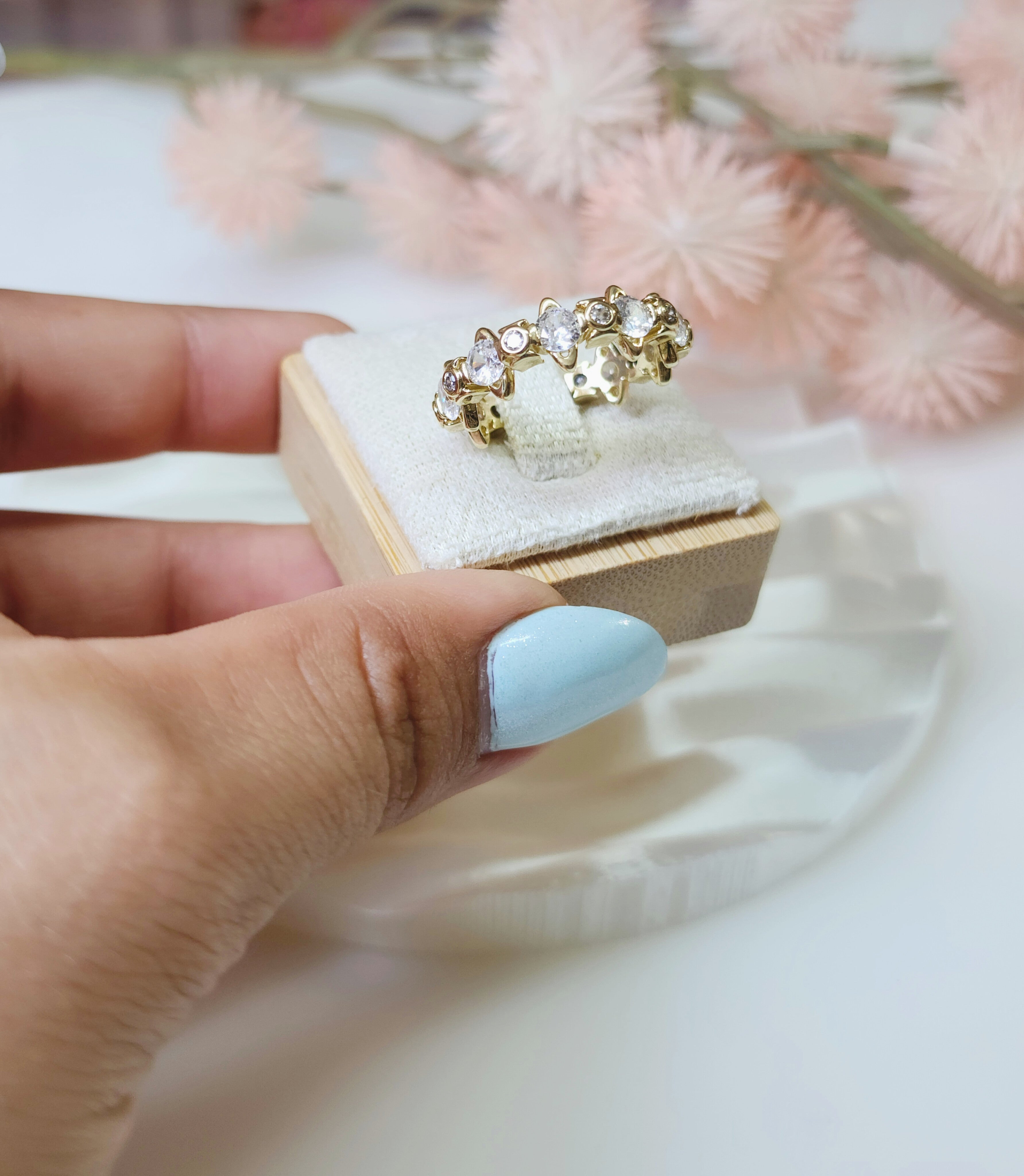 Anel Crown Eternity Dourado