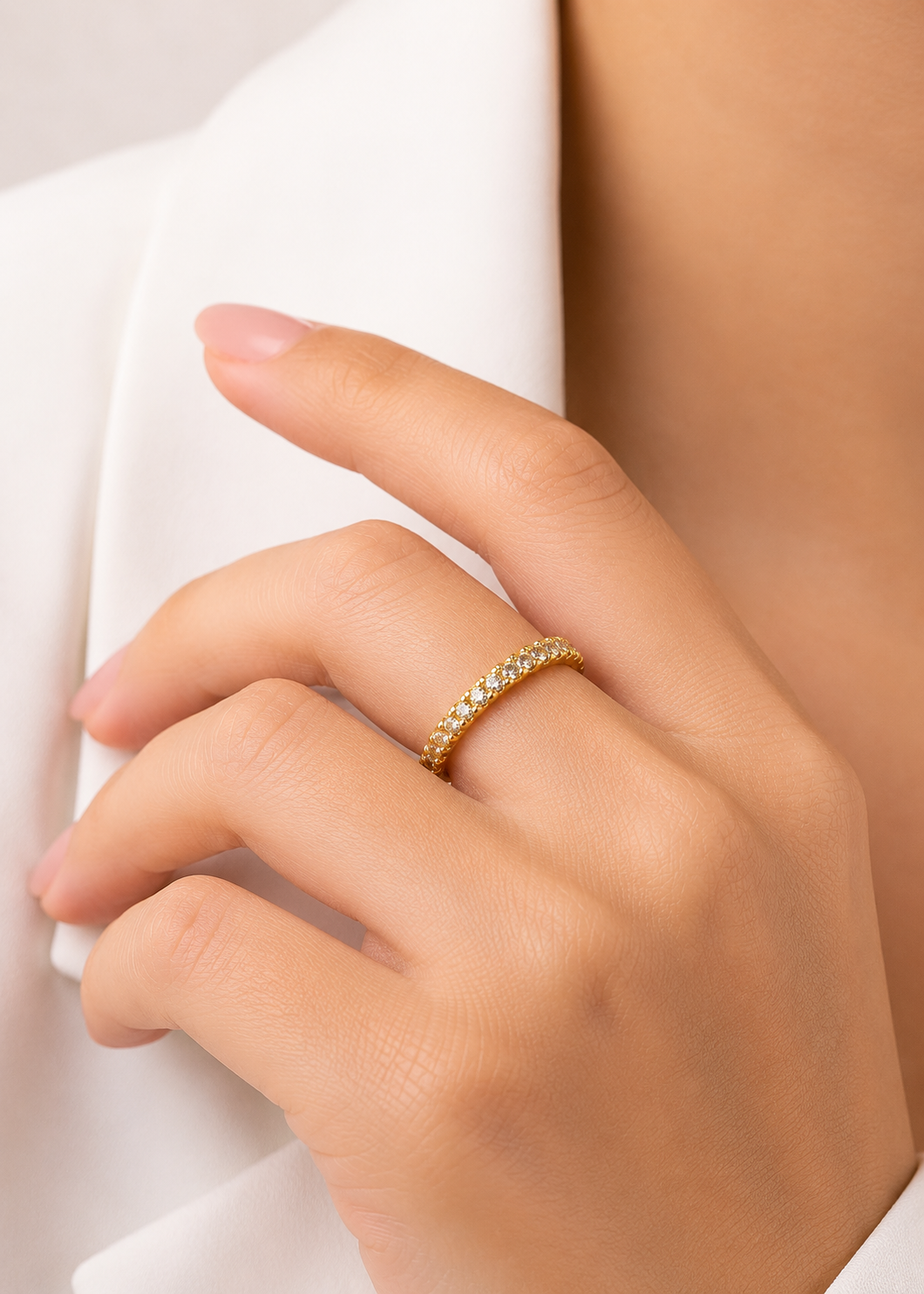 Anel Golden Glow Eternity